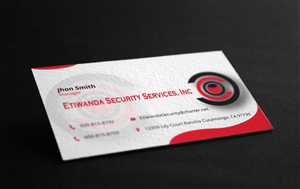 Design de Carte de Visite par Verified artistry (Design garden) pour Etiwanda Security Services, Inc. | Design : #4908303