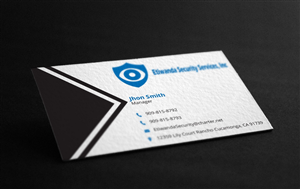 Design de Carte de Visite par Verified artistry (Design garden) pour Etiwanda Security Services, Inc. | Design : #4908307