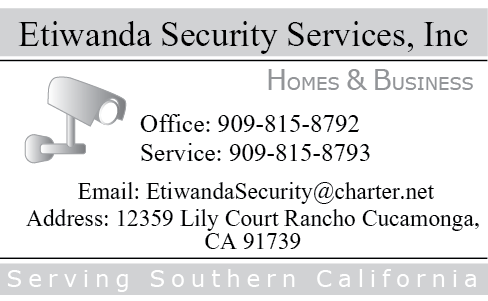Business Card Design by PureDesign for Etiwanda Security Services, Inc. | Design #4970333