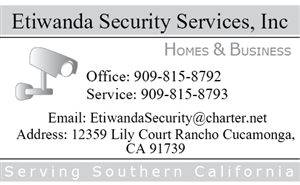 Business Card Design by PureDesign for Etiwanda Security Services, Inc. | Design: #4970333