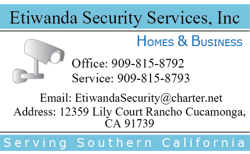 Business Card Design by PureDesign for Etiwanda Security Services, Inc. | Design #4970390