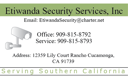Business Card Design by PureDesign for Etiwanda Security Services, Inc. | Design #4970392
