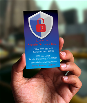 Diseño de Tarjeta de Presentación por Designs by Audra para Etiwanda Security Services, Inc. | Diseño #4889849