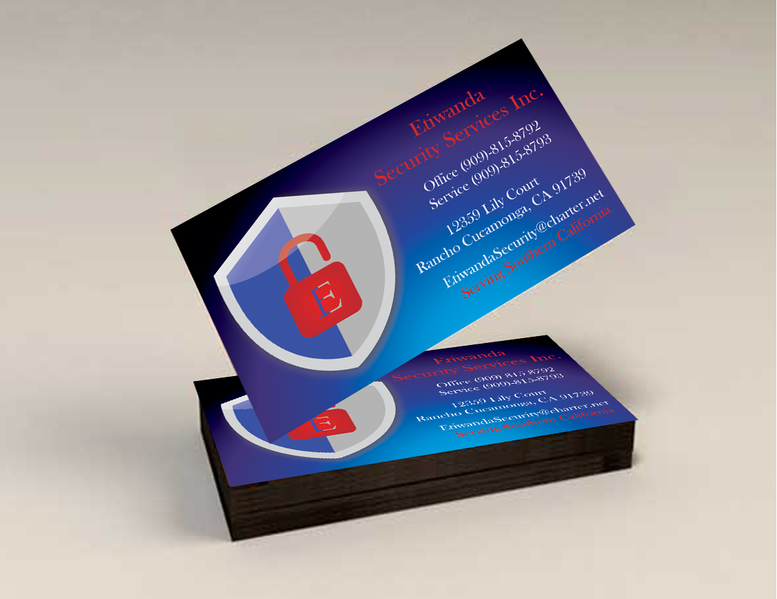 Business Card Design by Designs by Audra for Etiwanda Security Services, Inc. | Design #4890197