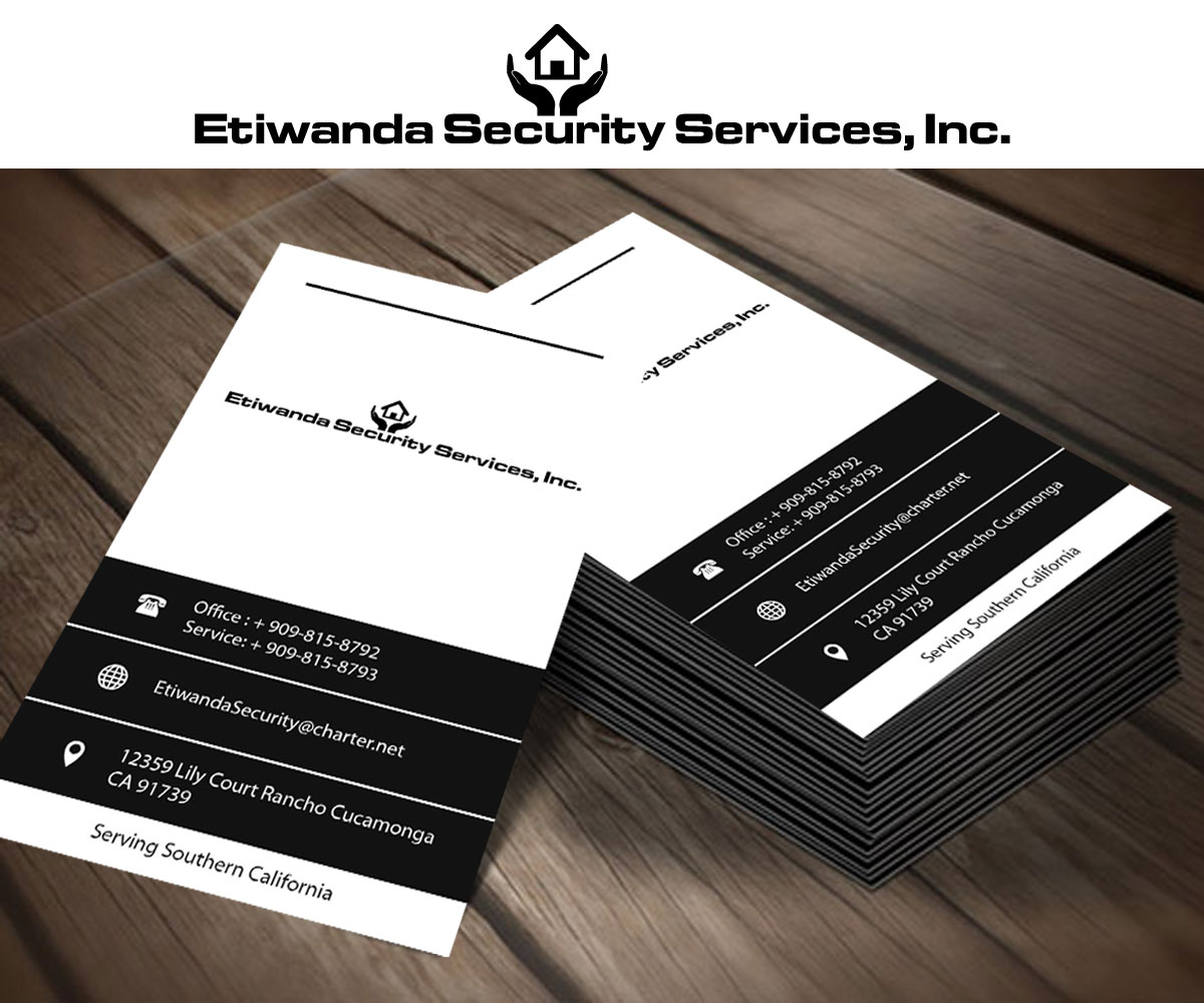 Design de Carte de Visite par 4AD pour Etiwanda Security Services, Inc. | Design #4994653