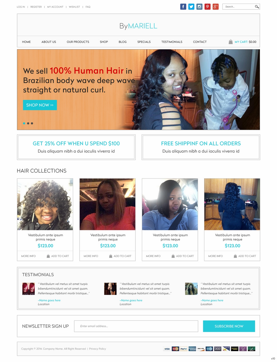 Web Design by pb for Mariell Inc | Design #4926050