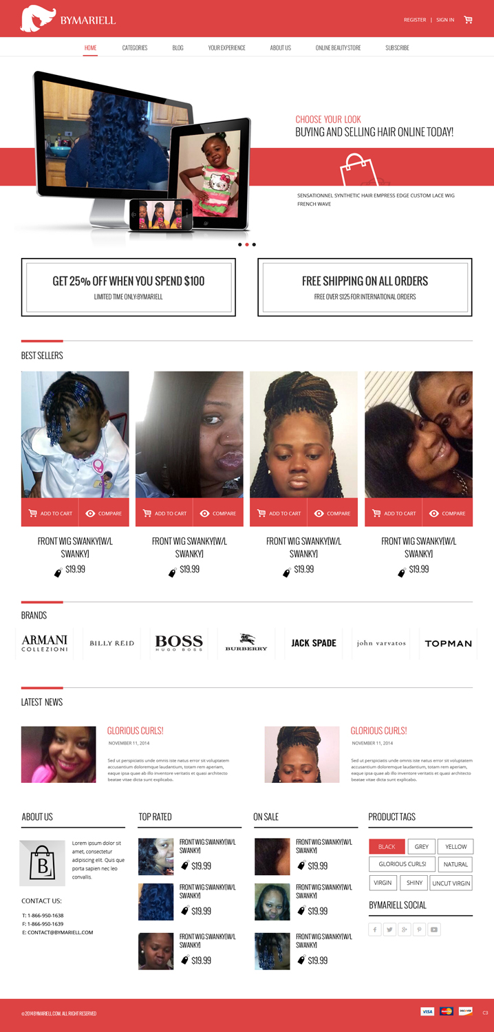 Web Design by pb for Mariell Inc | Design #4926059