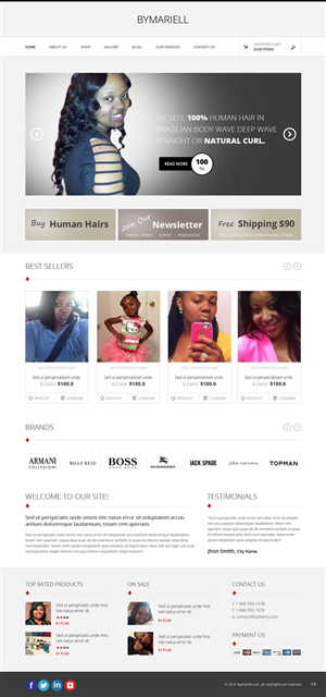 Web-Design von pb für Mariell Inc | Design: #4926081