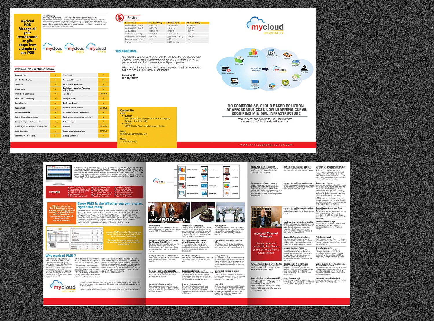 Broschüren-Design von yganess für mycloud/www.mycloudhospitality.com | Design #5049158