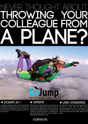 Skydiving Sports Club Needs Infographic For Donation Support | Infographic Design by Redz Army