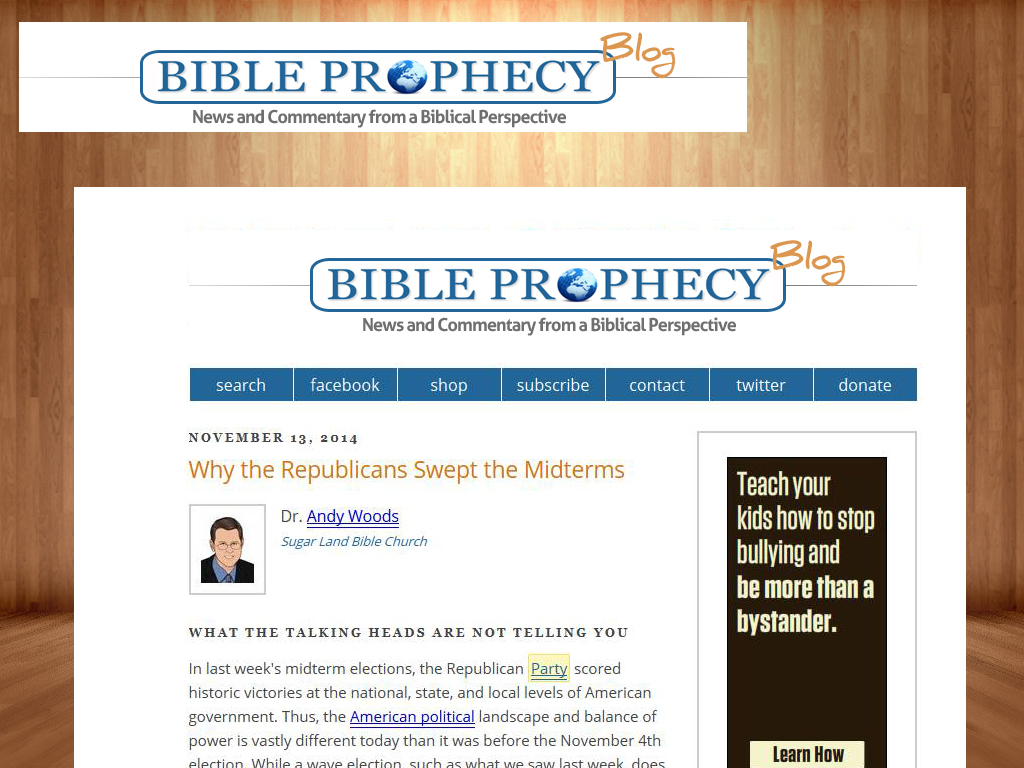 Web Design by nguruzzdng for Bible Prophecy Blog | Design #4904453