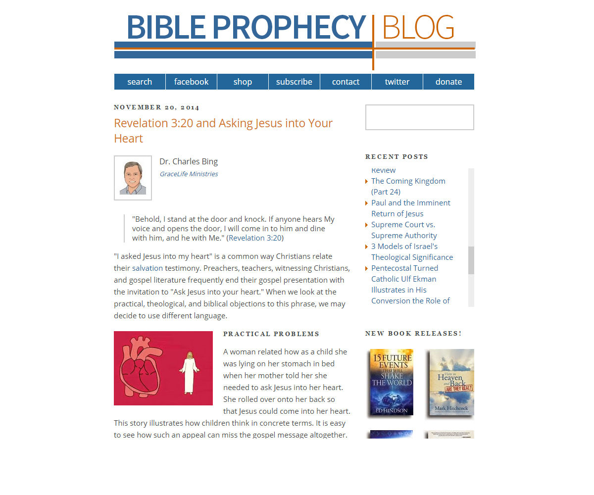 Web Design by SeldomScene for Bible Prophecy Blog | Design #4943471
