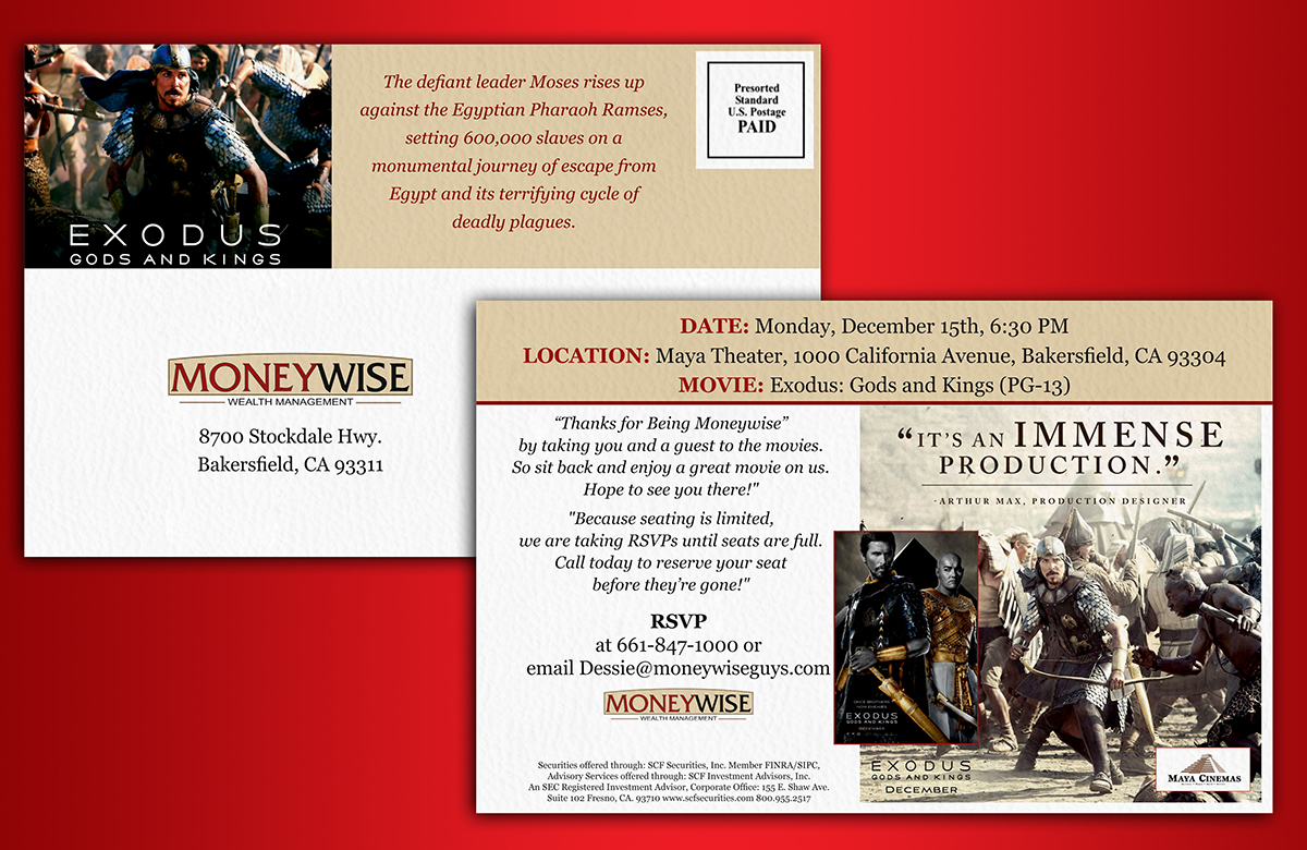 Postcard Design by ALSADESIGN for Moneywise Wealth Management | Design #4920032