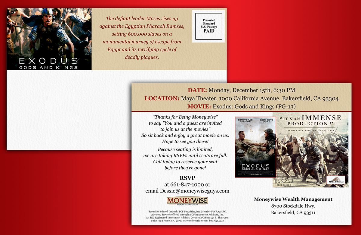 Postkarten-Design von ALSADESIGN für Moneywise Wealth Management | Design #4922593