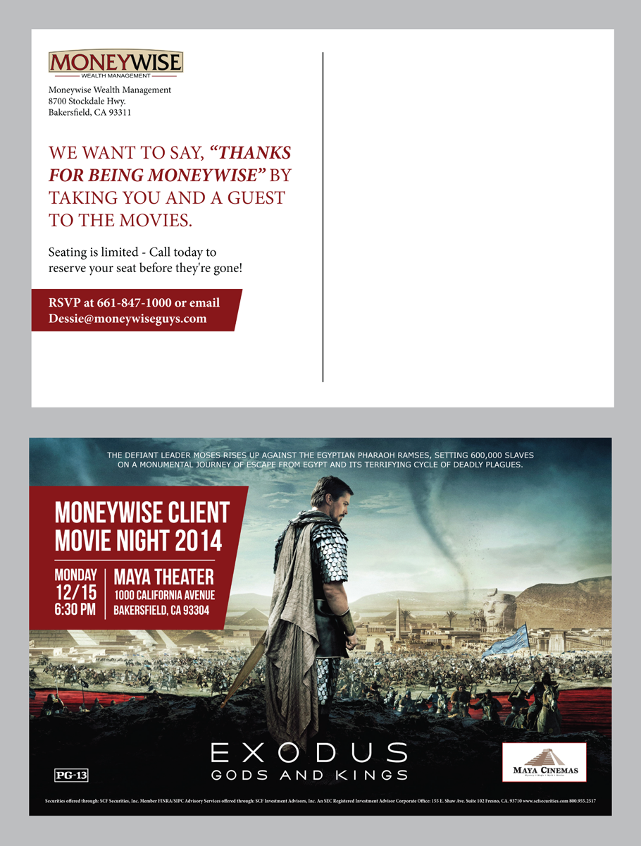 Postcard Design by nalee for Moneywise Wealth Management | Design: #4940478