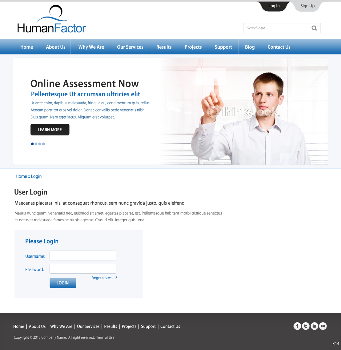 Web Design by pb for Human Factor | Design #1430337