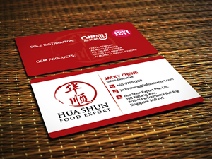 Business Card Design Project for Food Export Company | Business Card Design by Sajin