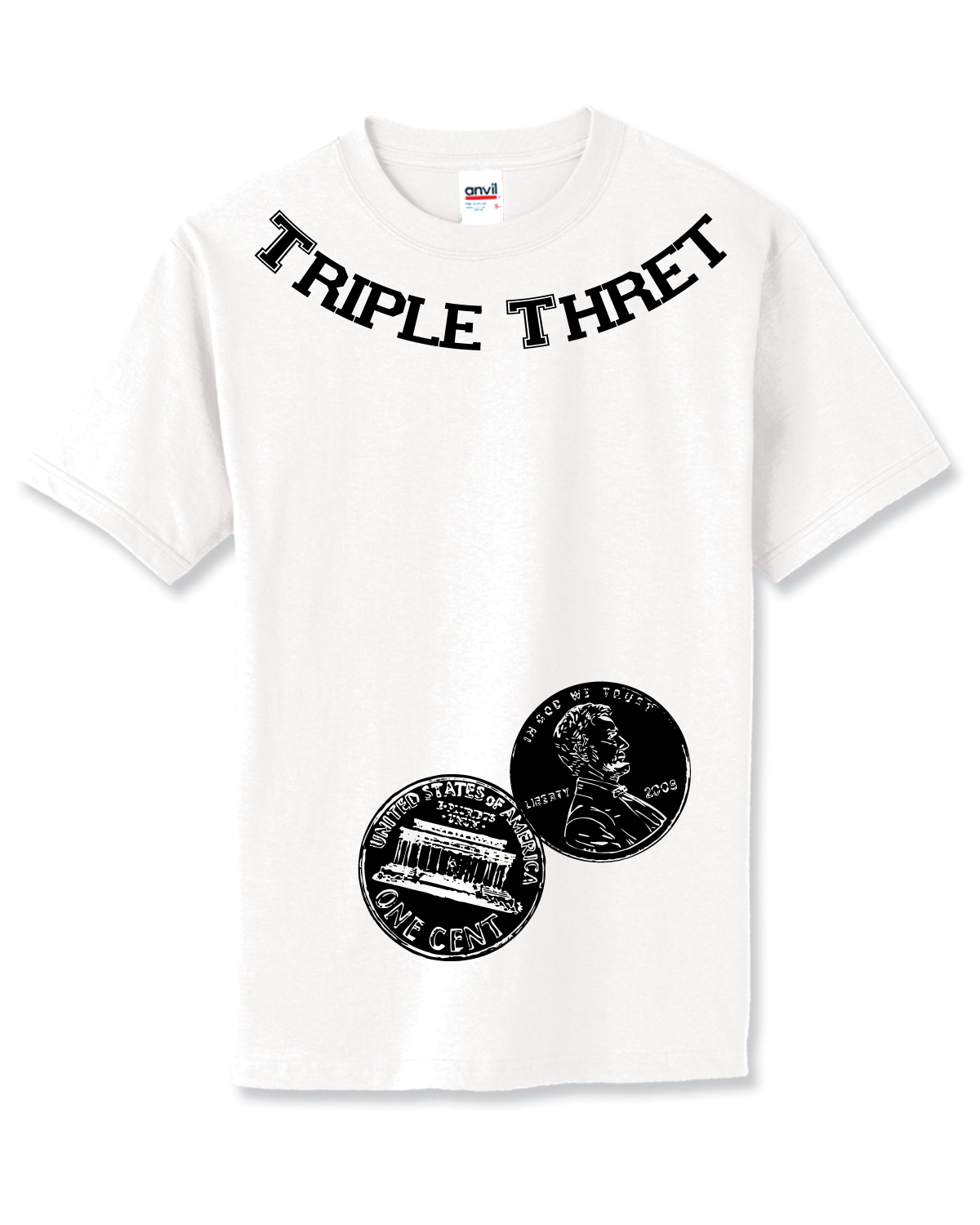 T-shirt Design by KaselGraphics for Triple Thret | Design #1383900