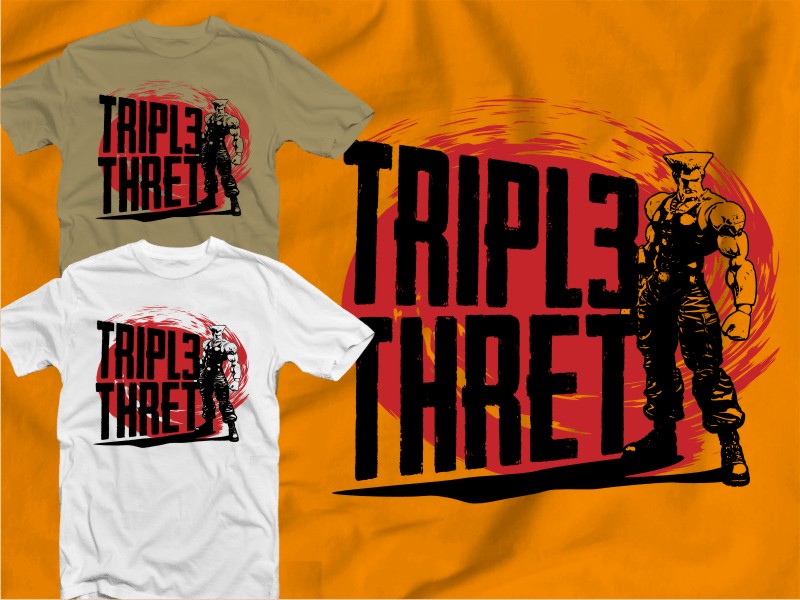 T-shirt Design by 2ndfloorharry for Triple Thret | Design #1381916