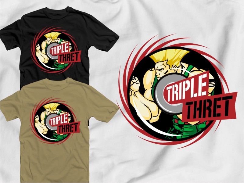 T-Shirt-Design von 2ndfloorharry für Triple Thret | Design #1392229