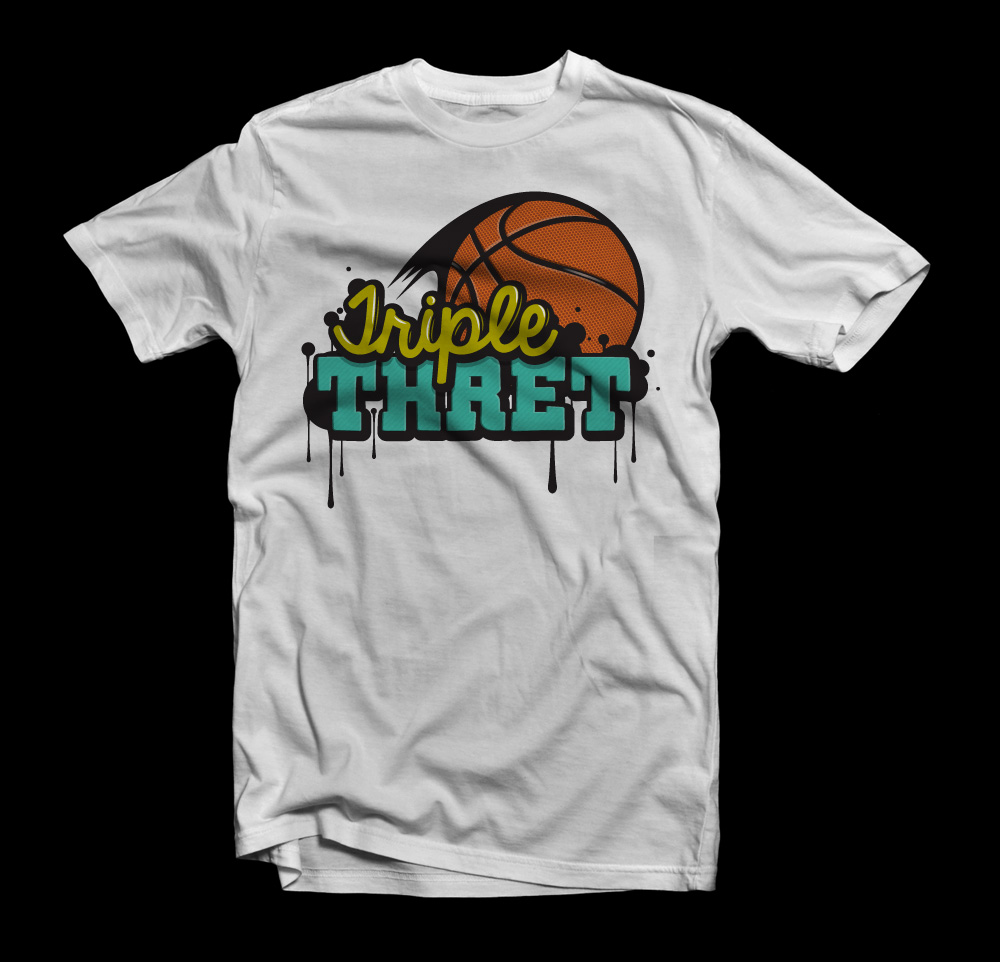 T-shirt Design by Kinetec for Triple Thret | Design #1406271