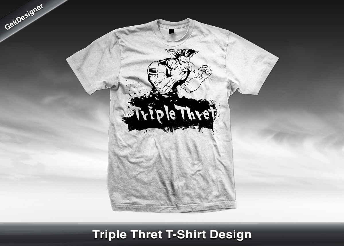 T-Shirt-Design von gekgrfx für Triple Thret | Design #1405386