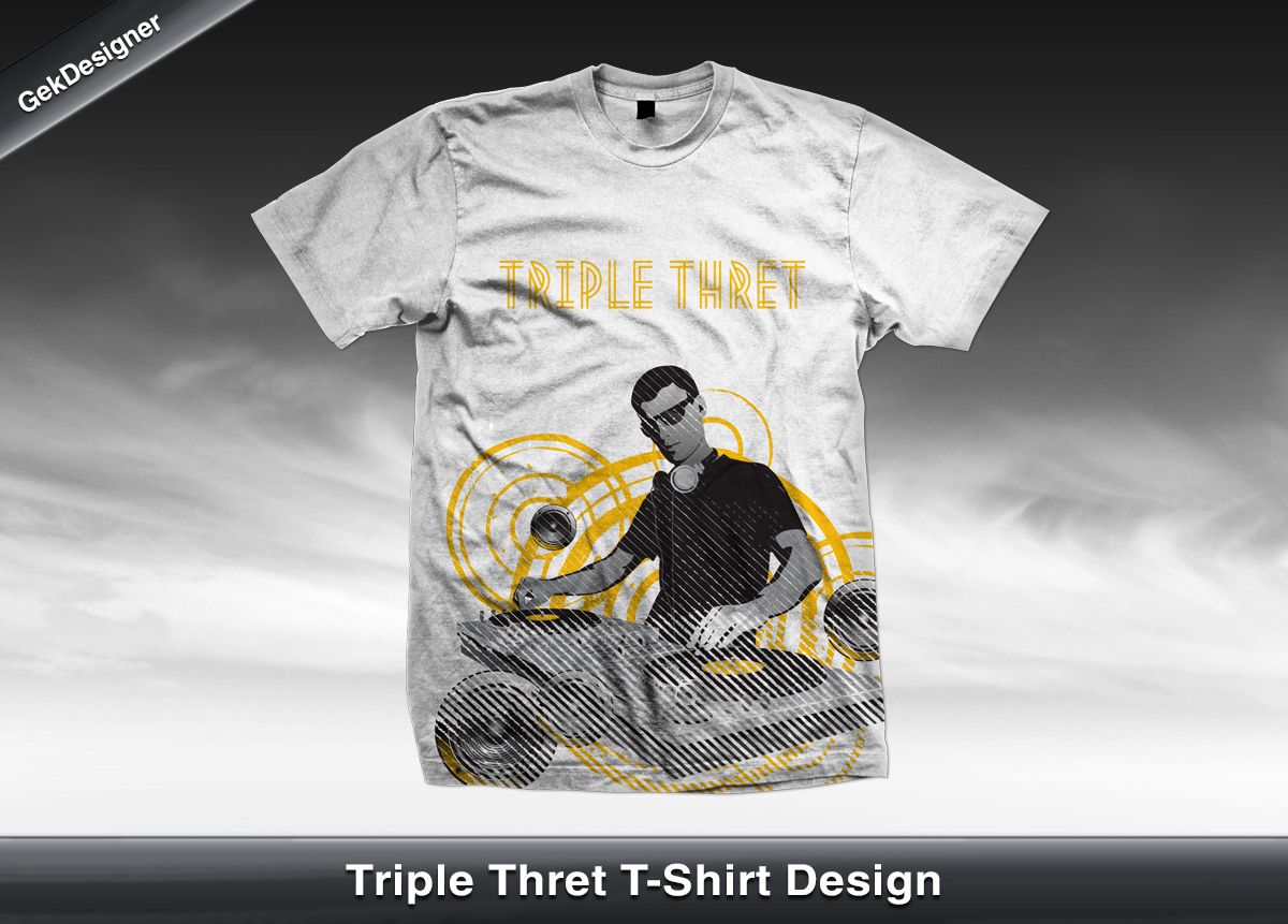 T-Shirt-Design von gekgrfx für Triple Thret | Design #1405456