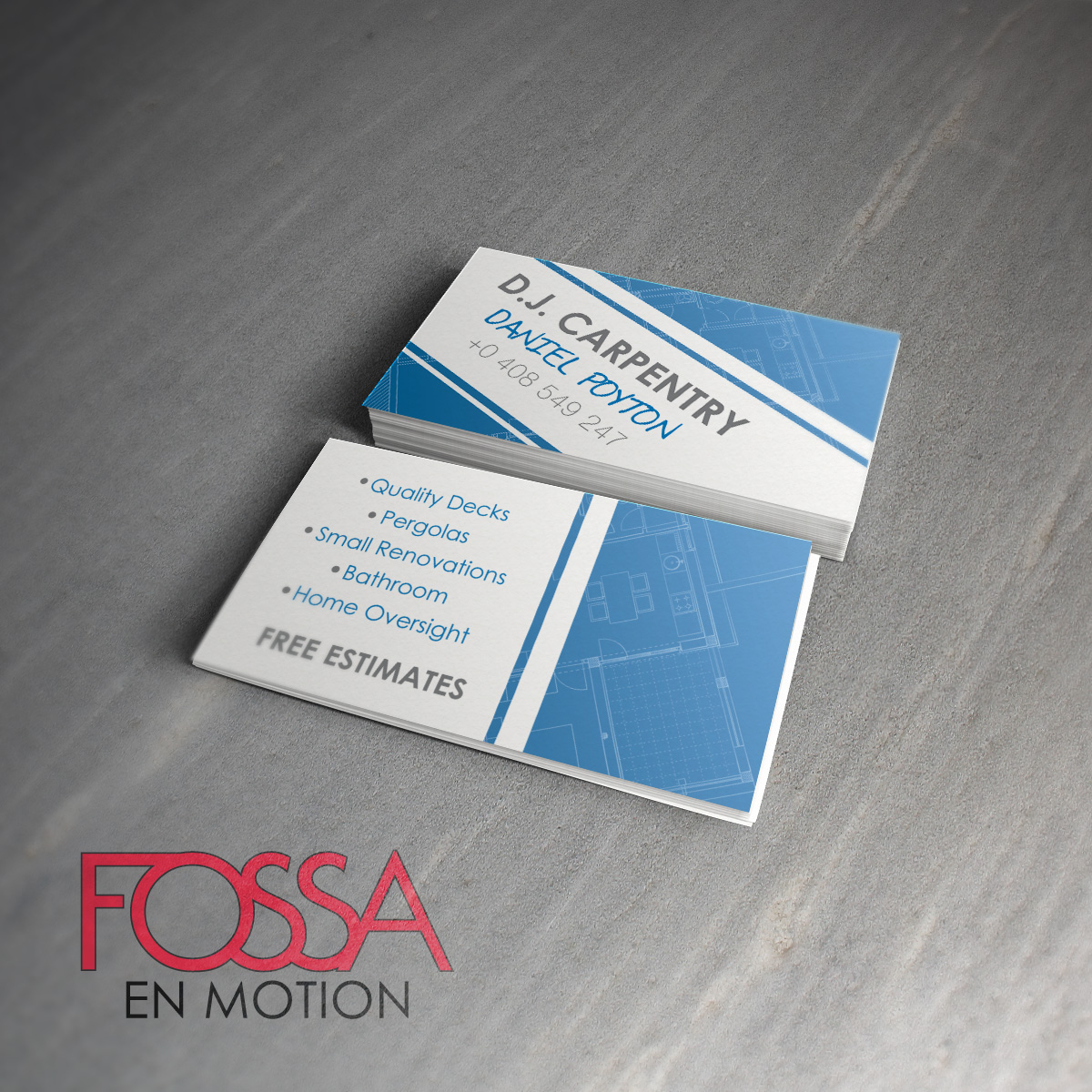 Business Card Design by Fossa for this project | Design #1384794