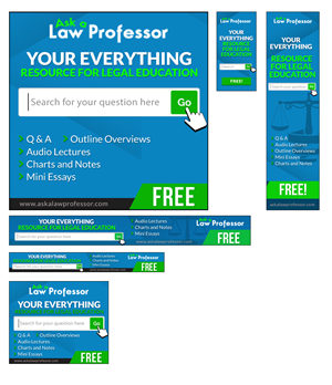Ask A Law Professor | Banner Ad Design by Elegant Designs