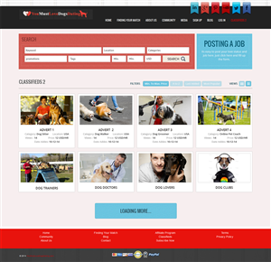 Web Design by Expert Designer for You Must Love Dogs Dating LLC | Design #4904479
