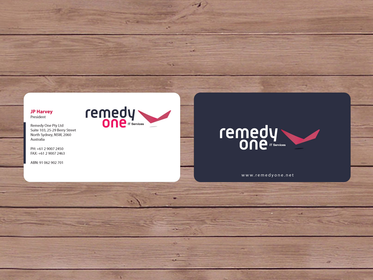 Visitenkarten-Design von Priyo Subarkah für Remedy One | Design: #245259