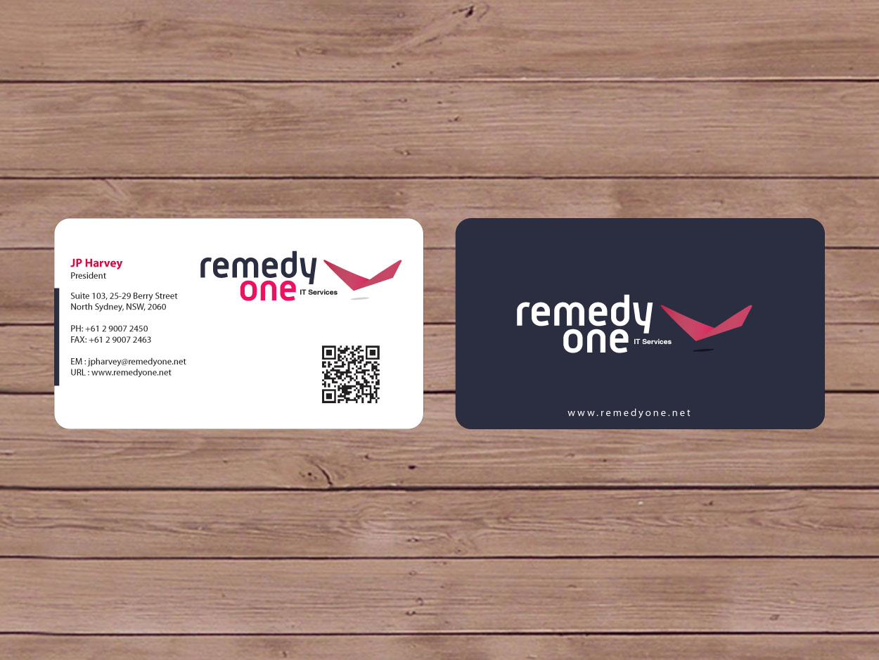 Diseño de Tarjeta de Presentación por Priyo Subarkah para Remedy One | Diseño #247636