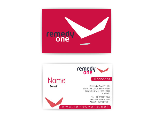 Diseño de Tarjeta de Presentación por Parul para Remedy One | Diseño #242897