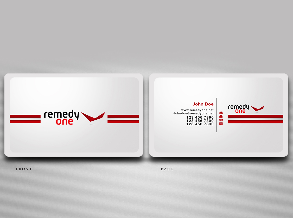 Business Card Design by disign for Remedy One | Design #239063