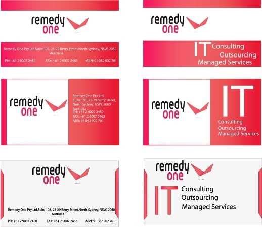 Visitenkarten-Design von SMAARK MEDIA für Remedy One | Design #246215
