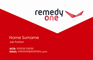 Business Card Design by Vespa Design for Remedy One | Design #240626