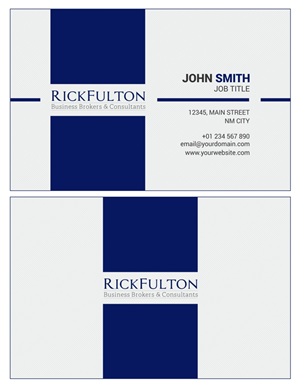 Card Design by Danang Prastiawan for Rick Fulton Business Brokers & Consultants | Design: #4895160