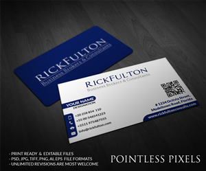 Card Design by Pointless Pixels India for Rick Fulton Business Brokers & Consultants | Design: #4898888