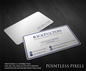 Card Design by Pointless Pixels India for Rick Fulton Business Brokers & Consultants | Design: #4898904