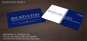 Card Design by Pointless Pixels India for Rick Fulton Business Brokers & Consultants | Design: #4899015