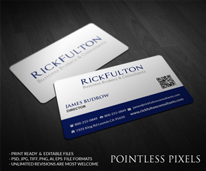 Card Design by Pointless Pixels India for Rick Fulton Business Brokers & Consultants | Design: #4899022