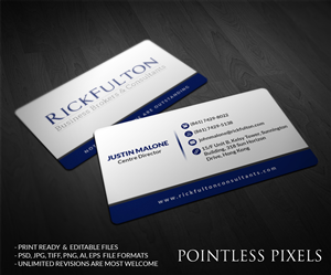 Card Design by Pointless Pixels India for Rick Fulton Business Brokers & Consultants | Design: #4901089