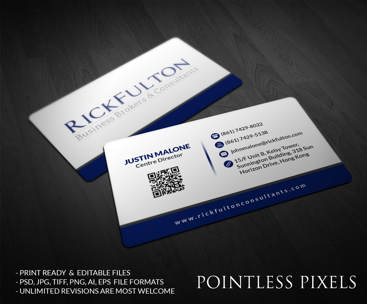 Card Design by Pointless Pixels India for Rick Fulton Business Brokers & Consultants | Design #4901137