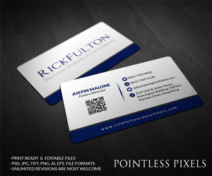 Design de Carte par Pointless Pixels India pour Rick Fulton Business Brokers & Consultants | Design : #4901137