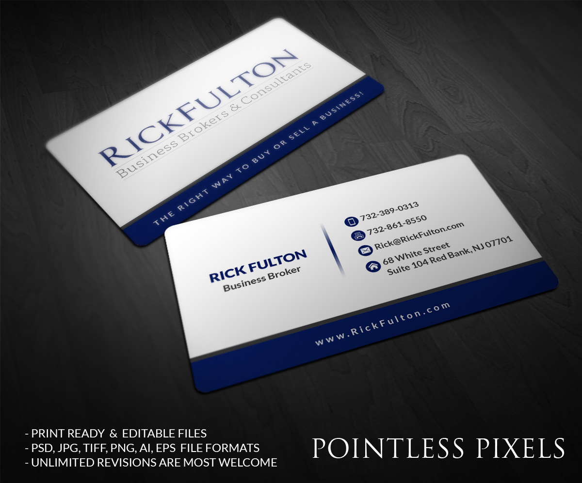 Card Design by Pointless Pixels India for Rick Fulton Business Brokers & Consultants | Design #4902011