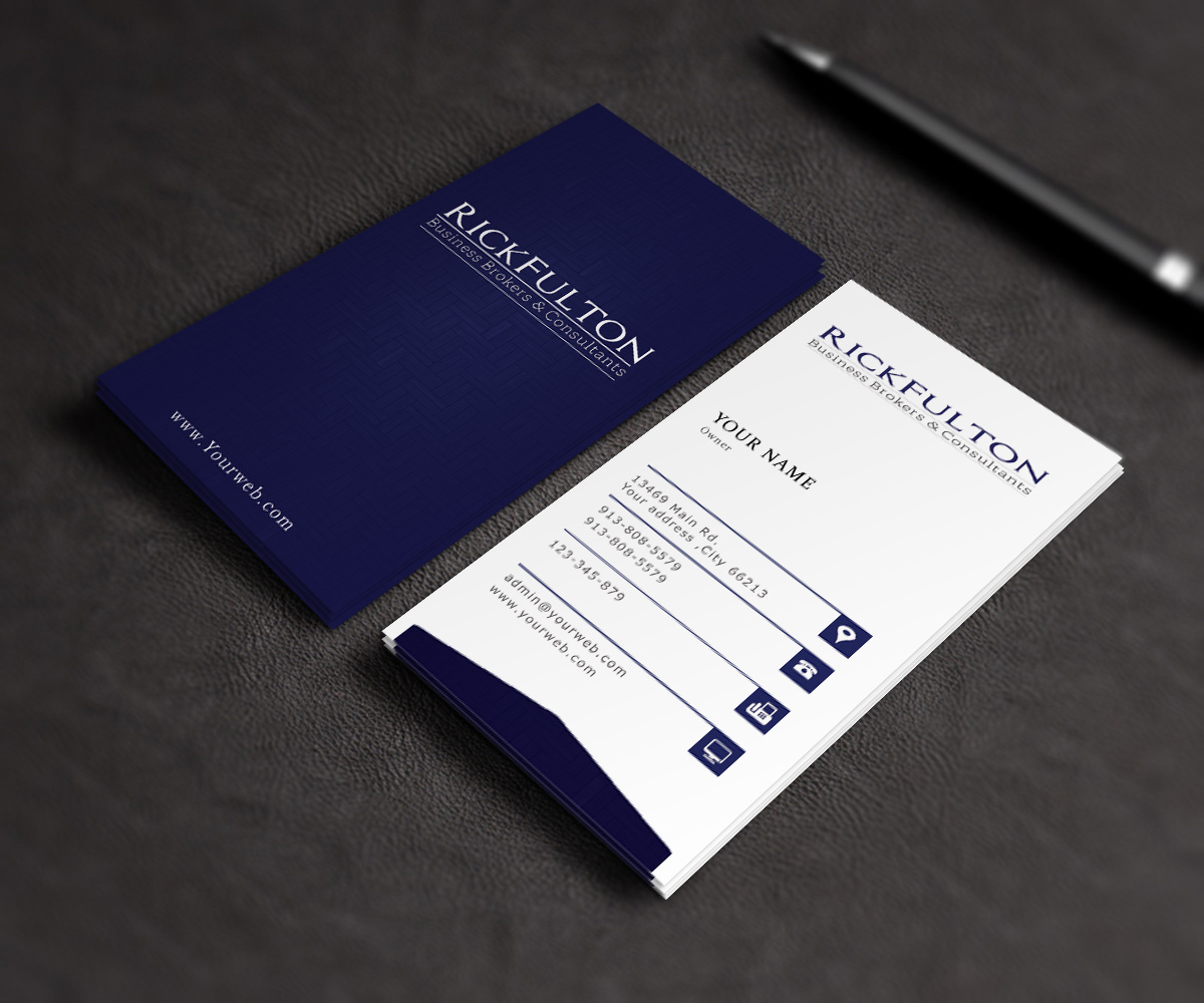 Card Design by Stream Graphics for Rick Fulton Business Brokers & Consultants | Design #4901704