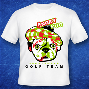 Angry Pug Sportswear Needs a t-Shirt design to promote company | T-Shirt-Design von REDcrackers.com