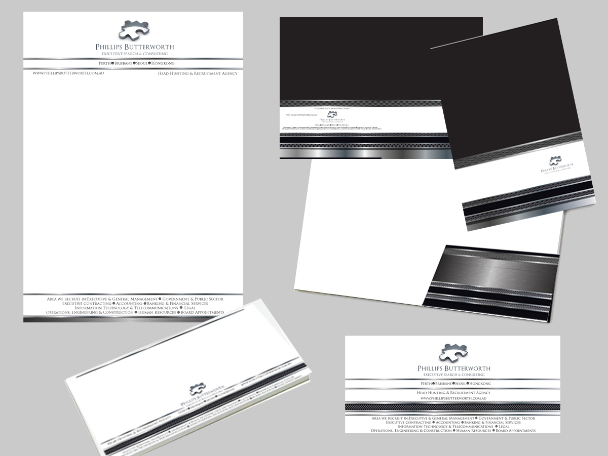 Diseño de Papelería por Soula Vetter para Head Hunters Asia Pacific Pty Ltd | Diseño #1379960