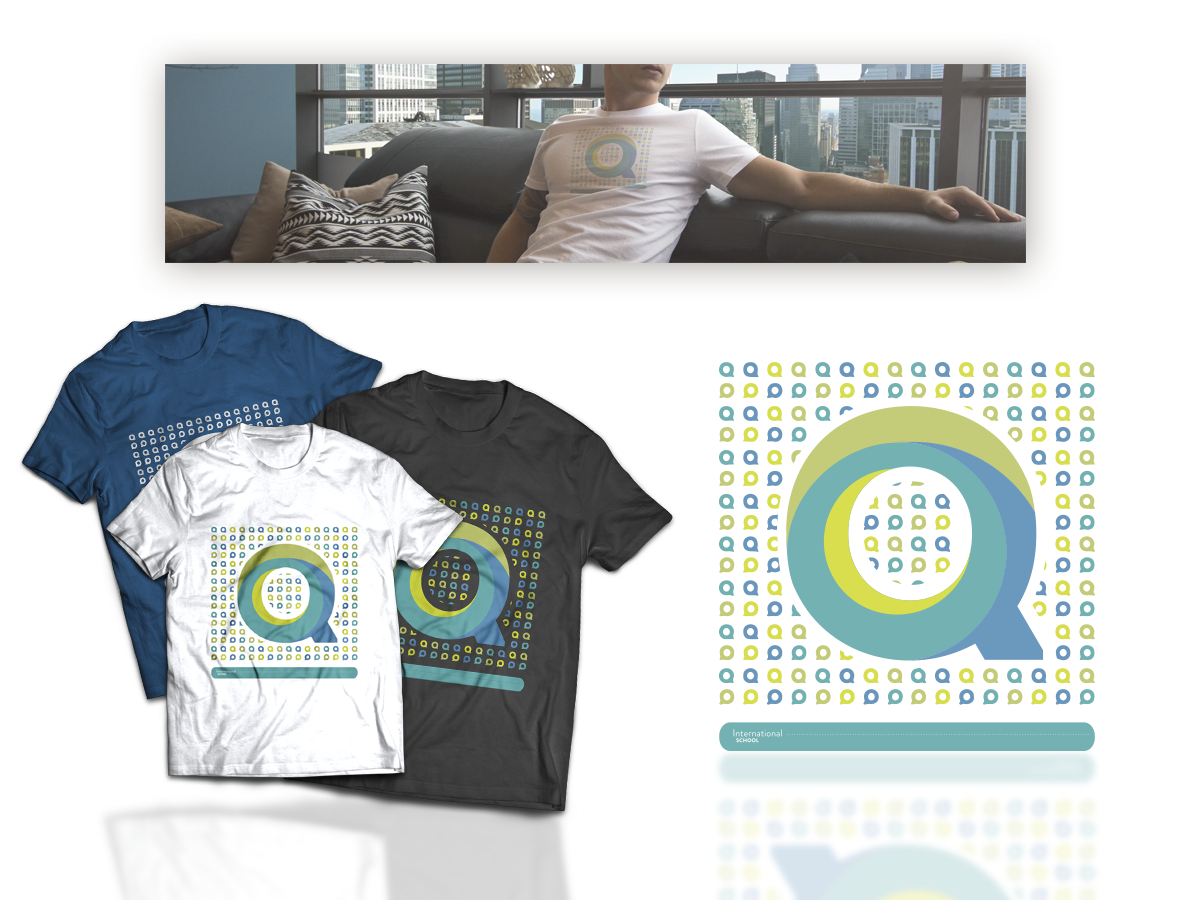 T-shirt Design by exilegraphics for Q International School | Design #5055873