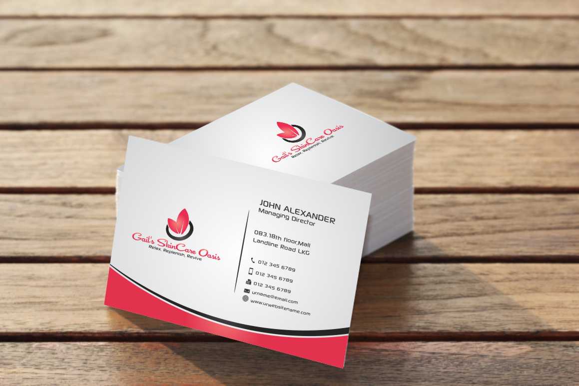 Business Card Design by szabist for Gail''s SkinCare Oasis | Design #4908769